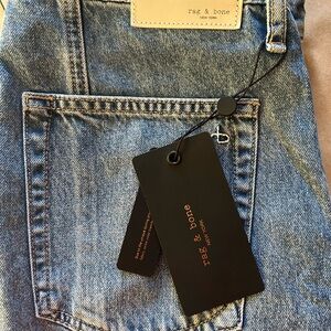 NWT: Rag & Bone: Marina Wide-legged denim jeans